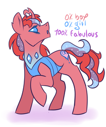 Size: 1956x2332 | Tagged: safe, artist:breeoche, oc, oc only, oc:suki, changedling, changeling, hybrid, agender, changedlingified, changelingified, cutie mark, english, lgbt, pride, raised hoof, simple background, solo, species swap, white background