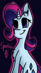 Size: 2400x4200 | Tagged: safe, artist:ponycrown, sparkler (g1), pony, g1, female, high res, solo