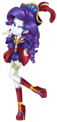 Size: 1512x3248 | Tagged: safe, artist:gihhbloonde, artist:meimisuki, rarity, equestria girls, g4, my little pony: the movie, base used, boots, clothes, ear piercing, earring, eyeshadow, female, hat, high heel boots, high heels, jewelry, makeup, piercing, pirate, pirate hat, pirate rarity, shoes, simple background, skirt, solo, transparent background