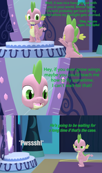 Size: 1920x3240 | Tagged: safe, artist:red4567, spike, spike the regular dog, dog, dragon, comic:doggone it spike!, equestria girls, g4, 3d, bipedal, breaking the fourth wall, collar, comic, dragon dog spike, dragonified, hilarious in hindsight, mirror, self dragondox, source filmmaker, species swap, spiked collar, standing