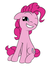 Size: 750x950 | Tagged: safe, artist:php47, pinkie pie, earth pony, pony, g4, simple background, sitting, transparent background
