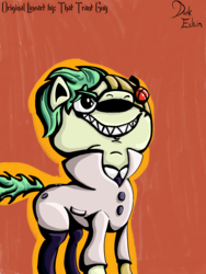 Size: 3543x4724 | Tagged: safe, anonymous artist, pony, lord boxman, male, ok k.o.! lets be heroes, ponified, solo