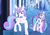 Size: 1804x1267 | Tagged: safe, artist:galaxyswirlsyt, princess flurry heart, oc, oc:lissa, pegasus, pony, g4, base used, female, mare, offspring, older, parent:princess cadance, parent:shining armor, parents:shiningcadance