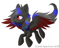 Size: 1300x1052 | Tagged: safe, artist:scarlet-spectrum, oc, oc only, pegasus, pony, flying, headphones, simple background, solo, transparent background