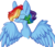 Size: 1568x1364 | Tagged: safe, artist:dianamur, artist:moonhoek, rainbow dash, pegasus, pony, g4, alternate hairstyle, bust, female, mare, one eye closed, portrait, simple background, solo, transparent background, wink