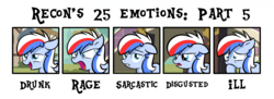 Size: 4544x1660 | Tagged: safe, artist:reconprobe, oc, oc only, oc:recon probe, pony, emotions, female, mare