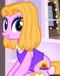 Size: 300x380 | Tagged: safe, screencap, pony, cropped, kathie lee gifford, ponified, solo, today show