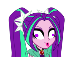 Size: 291x223 | Tagged: safe, artist:sodorsiren productions, aria blaze, equestria girls, g4, fimfiction, fimfiction.net link, silly, silly face, simple background, transparent background