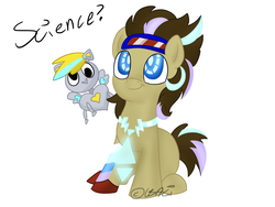 Size: 1024x768 | Tagged: safe, artist:usagi-zakura, derpy hooves, doctor whooves, time turner, robot, g4, neosurgeon