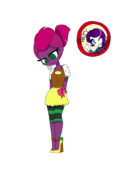Size: 1024x1365 | Tagged: safe, artist:galaxiedream, fizzlepop berrytwist, rarity, tempest shadow, equestria girls, g4, my little pony: the movie, alternate hairstyle, clothes, dress, duo, equestria girls-ified, female, high heels, one eye closed, shoes, simple background, transparent background, wink
