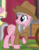 Size: 696x900 | Tagged: safe, screencap, fluttershy, wrangler, earth pony, pony, fluttershy leans in, g4, clothes, cowboy hat, cropped, discovery family logo, hat, safari jacket, shirt, stetson