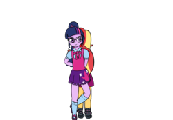 Size: 4300x3000 | Tagged: safe, artist:ghost3641, sci-twi, sunset shimmer, twilight sparkle, equestria girls, g4, female, gift art, lesbian, ship:sci-twishimmer, ship:sunsetsparkle, shipping, simple background, transparent background