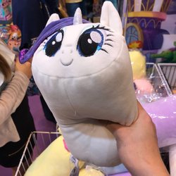 Size: 1200x1200 | Tagged: safe, fluttershy, pinkie pie, rarity, twilight sparkle, human, g4, bolster pillow, c:, food, irl, irl human, marshmallow, photo, rarity is a marshmallow, smiling, toy, wat