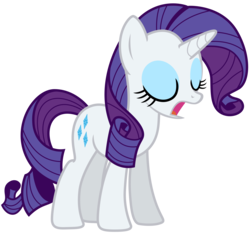 Size: 6722x6324 | Tagged: safe, artist:estories, rarity, pony, g4, absurd resolution, eyes closed, female, simple background, solo, transparent background, vector