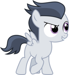 Size: 2263x2460 | Tagged: safe, artist:frownfactory, rumble, pegasus, pony, g4, marks and recreation, .svg available, colt, high res, male, simple background, solo, svg, transparent background, vector, wings