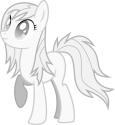 Size: 800x871 | Tagged: safe, artist:littlestarwanderer, oc, oc only, oc:boo, ghost pony, pony, fallout equestria, fallout equestria: project horizons, female, mare, raised hoof, simple background, smiling, solo, transparent background