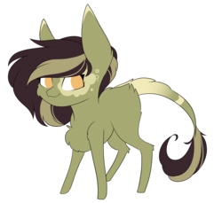 Size: 2969x2721 | Tagged: safe, artist:crazllana, oc, oc only, oc:green tea, earth pony, pony, chibi, female, high res, mare, simple background, solo, transparent background