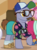 Size: 288x388 | Tagged: safe, screencap, butterscotch sweets, country mile, pony, g4, my little pony: friendship is magic, viva las pegasus, camera, cap, clothes, cropped, facial hair, glasses, hat, male, moustache, shoes, stallion