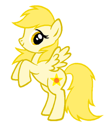 Size: 490x554 | Tagged: safe, artist:3d4d, oc, oc only, oc:sunshine sunnystar, pegasus, pony, base used, rearing, simple background, solo, white background