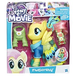 Size: 1500x1500 | Tagged: safe, fluttershy, g4, my little pony: the movie, official, box, clothes, dress, fashion style, irl, photo, shoes, simple background, toy, white background