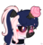 Size: 1541x1592 | Tagged: safe, artist:themisslittledevil, oc, oc only, oc:eva, pony, black sclera, cupcake, female, food, mare, simple background, solo, transparent background