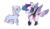 Size: 911x534 | Tagged: safe, artist:pandemiamichi, oc, oc only, changepony, classical unicorn, pony, unicorn, blushing, chest fluff, chibi, cloven hooves, colt, horn, leonine tail, male, simple background, transparent background, unshorn fetlocks