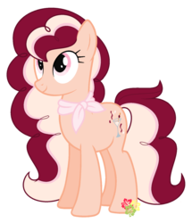 Size: 1024x1189 | Tagged: safe, artist:missbramblemele, oc, oc only, oc:taffy, earth pony, pony, female, mare, offspring, parent:cheese sandwich, parent:pinkie pie, parents:cheesepie, simple background, solo, transparent background