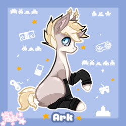 Size: 1200x1200 | Tagged: safe, artist:pastel-pony-princess, oc, oc only, oc:ark, mule, clothes, cute, solo