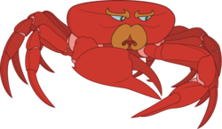 Size: 3236x1896 | Tagged: safe, artist:walrusinc, crab, giant crab, g4, my little pony: tails of equestria, animal, carcinus, dungeons and dragons, facial hair, moustache, pen and paper rpg, rpg, simple background, transparent background