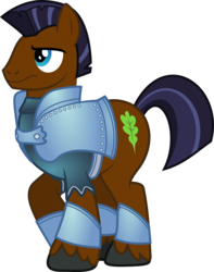 Size: 2151x2728 | Tagged: safe, artist:walrusinc, strong oak, earth pony, pony, g4, my little pony: tails of equestria, armor, high res, male, simple background, solo, stallion, transparent background