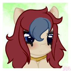 Size: 3000x3000 | Tagged: safe, artist:pastel-pony-princess, oc, oc only, oc:asphyxia, pony, animated, crying, female, frame by frame, high res, makeup, mare, noose, rope, running makeup, sad, solo, squigglevision