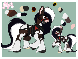 Size: 2600x2000 | Tagged: safe, artist:pastel-pony-princess, oc, oc only, oc:fayth, earth pony, pony, bridle, cute, high res, raised hoof, reference sheet, tack, unshorn fetlocks