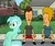 Size: 680x574 | Tagged: safe, edit, edited screencap, screencap, lyra heartstrings, human, pony, unicorn, g4, beavis, beavis and butthead, butthead, crossover, female, horn, human male, male, mare, meme, sitting, sitting lyra, trio