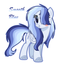 Size: 912x972 | Tagged: safe, artist:6-fingers-lover, oc, oc only, oc:smooth blue, pegasus, pony, female, magical lesbian spawn, mare, offspring, parent:rainbow dash, parent:twilight sparkle, parents:twidash, simple background, solo, transparent background