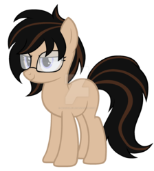 Size: 1024x1142 | Tagged: safe, artist:magicdarkart, oc, oc only, earth pony, pony, female, glasses, mare, simple background, solo, transparent background, watermark