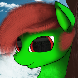 Size: 2000x2000 | Tagged: safe, artist:roxyy, oc, oc only, oc:sea seeker, pony, high res, ocean, solo