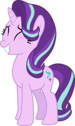 Size: 931x1547 | Tagged: safe, artist:frownfactory, starlight glimmer, pony, unicorn, g4, to change a changeling, .svg available, eyes closed, female, horn, mare, simple background, smiling, solo, svg, transparent background, vector