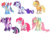 Size: 1474x1006 | Tagged: safe, artist:xenon, applejack, fluttershy, pinkie pie, rainbow dash, rarity, twilight sparkle, alicorn, classical unicorn, earth pony, pegasus, pony, unicorn, g4, alternate cutie mark, alternate design, chest fluff, cloven hooves, coat markings, colored hooves, colored wings, colored wingtips, extra fluffy, female, horn, leonine tail, mane six, mare, redesign, simple background, socks (coat markings), tail feathers, twilight sparkle (alicorn), unshorn fetlocks, white background