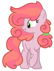 Size: 493x644 | Tagged: safe, artist:marielle5breda, oc, oc only, earth pony, pony, female, magical lesbian spawn, mare, offspring, parent:applejack, parent:pinkie pie, parents:applepie, simple background, solo, transparent background