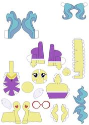 Size: 900x1273 | Tagged: safe, artist:grulaz, charity kindheart, pony, craft, female, papercraft, printable, solo