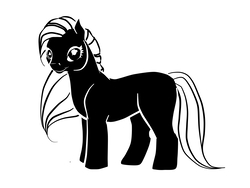 Size: 8000x6000 | Tagged: safe, artist:brennanpony, earth pony, pony, absurd resolution, black and white, female, grayscale, mare, monochrome, simple background, solo, white background