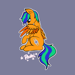 Size: 3000x3000 | Tagged: safe, artist:pastel-pony-princess, oc, oc only, oc:naarkerotics, pegasus, pony, high res, simple background, solo