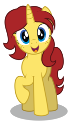 Size: 1024x1770 | Tagged: safe, artist:aleximusprime, oc, oc only, oc:eilemonty, pony, unicorn, eilemonty, female, looking at you, mare, open mouth, open smile, ponysona, simple background, smiling, smiling at you, solo, transparent background