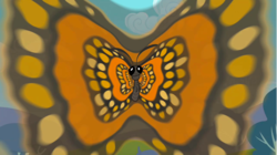 Size: 1282x719 | Tagged: safe, screencap, butterfly, insect, monarch butterfly, g4, may the best pet win, ambiguous gender, animal, hypnosis, solo