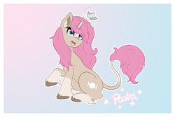 Size: 3000x2000 | Tagged: safe, artist:pastel-pony-princess, oc, oc only, oc:tarot, classical unicorn, pony, unicorn, cloven hooves, curved horn, high res, horn, leonine tail, palomino, solo, unshorn fetlocks