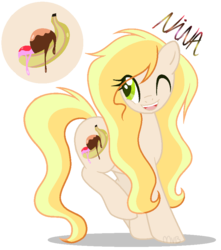 Size: 791x893 | Tagged: safe, artist:marielle5breda, oc, oc only, oc:nina, earth pony, pony, female, mare, one eye closed, simple background, solo, transparent background, wink