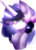 Size: 997x1375 | Tagged: safe, artist:6-fingers-lover, oc, oc only, oc:purple palette, pony, unicorn, bust, female, mare, portrait, simple background, solo, transparent background