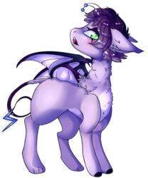 Size: 1000x1200 | Tagged: safe, artist:cinnamonsparx, oc, oc only, oc:perilous skies, oc:porcelain skies, original species, pony, antennae, bat wings, male, rule 63, simple background, solo, stallion, transparent background