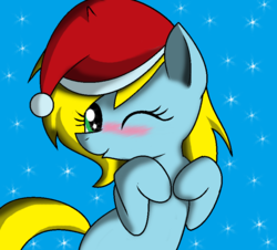 Size: 824x746 | Tagged: safe, artist:pencil bolt, oc, oc only, oc:betterry, pony, unicorn, christmas, cute, female, holiday, mare, solo, theponyfuture