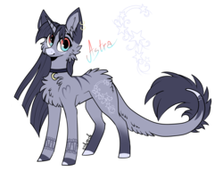 Size: 1467x1125 | Tagged: safe, artist:zen-ex, oc, oc only, oc:astra, pony, unicorn, augmented tail, female, fluffy, mare, multicolored iris, simple background, solo, transparent background